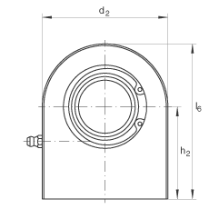 液壓桿端軸承 GF90-DO, 根據(jù) DIN ISO 12 240-4 標(biāo)準(zhǔn)，帶焊接面，需維護(hù)